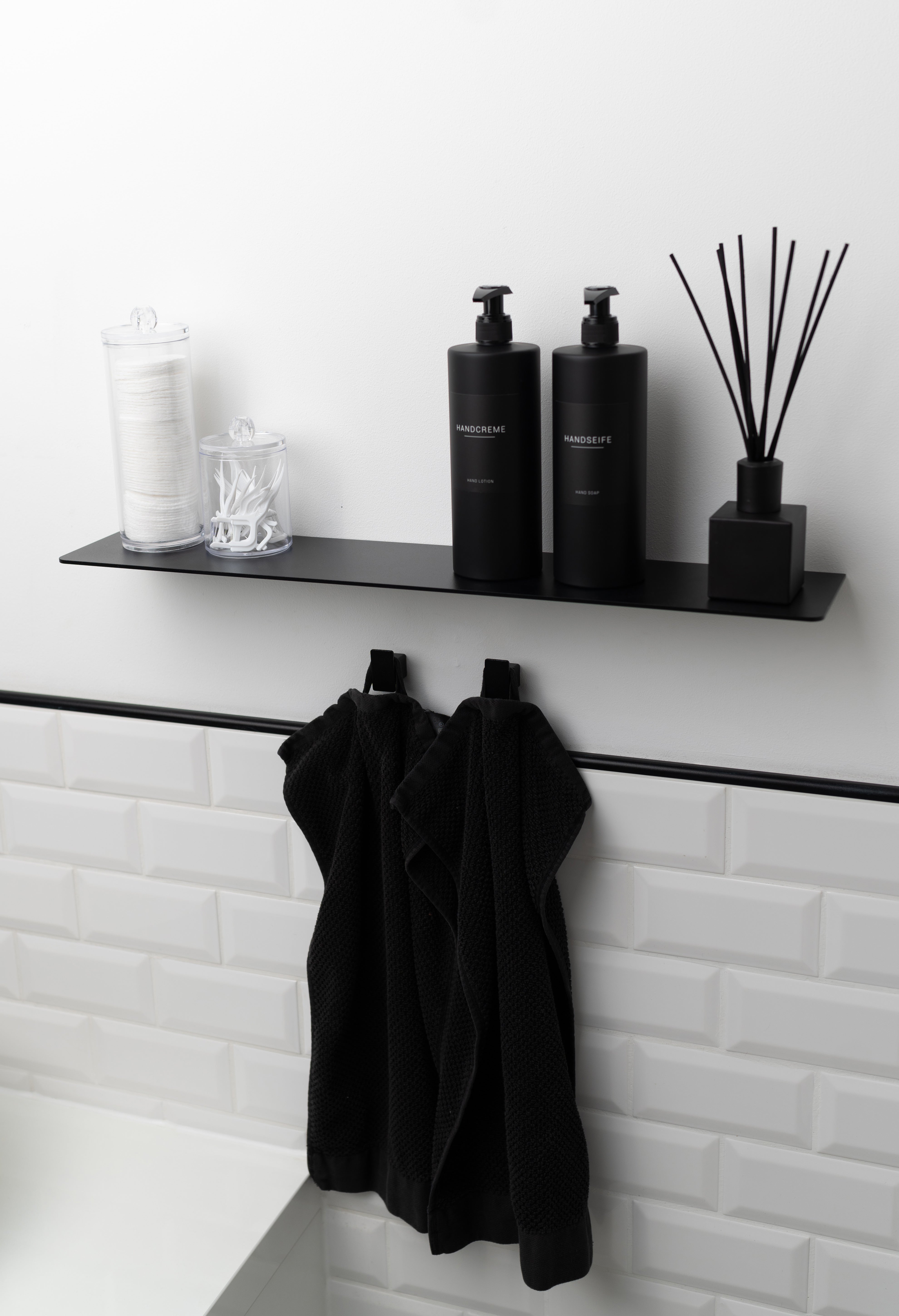 Badezimmerset L ALL BLACK