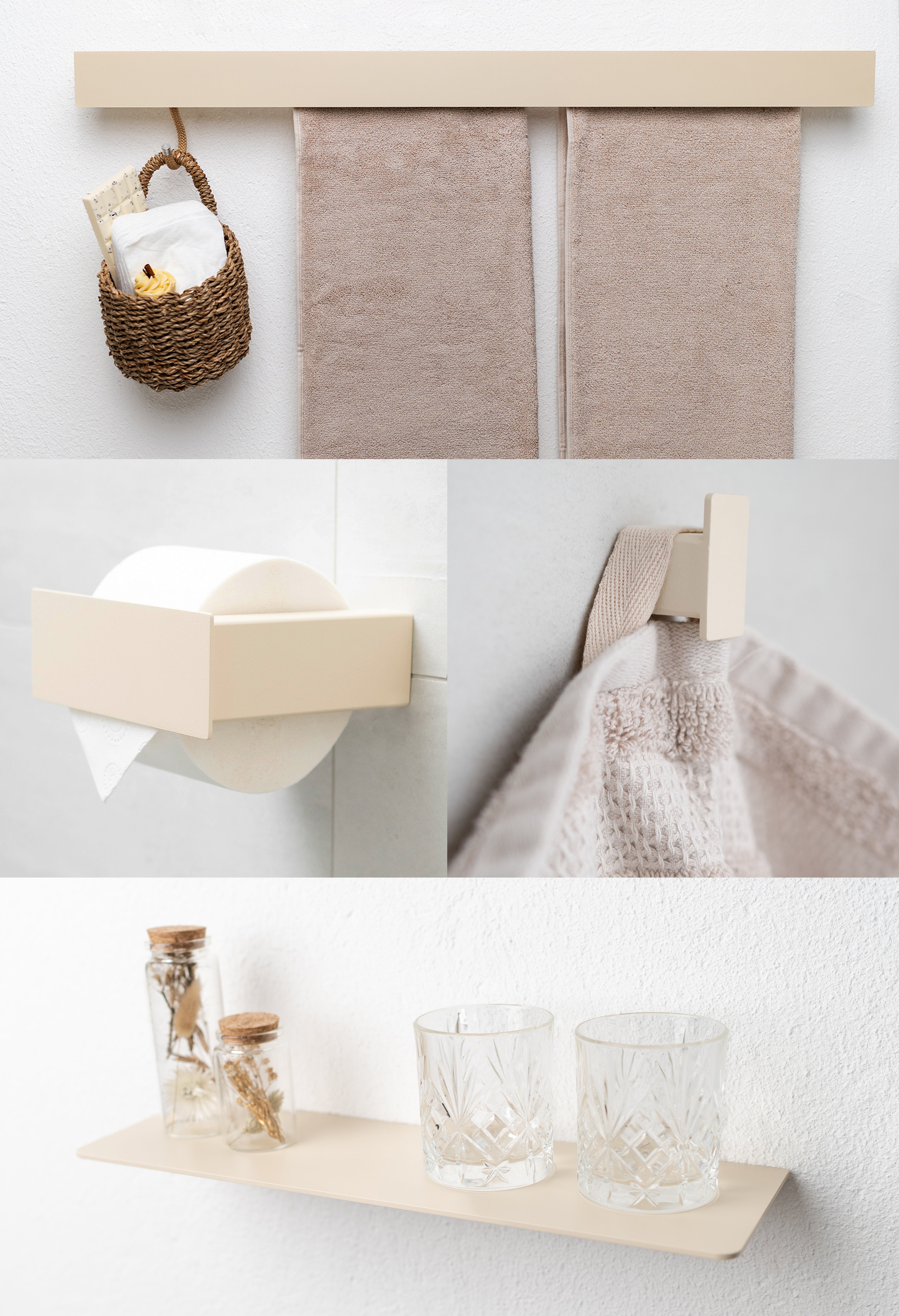 Badezimmerset L ALL BEIGE